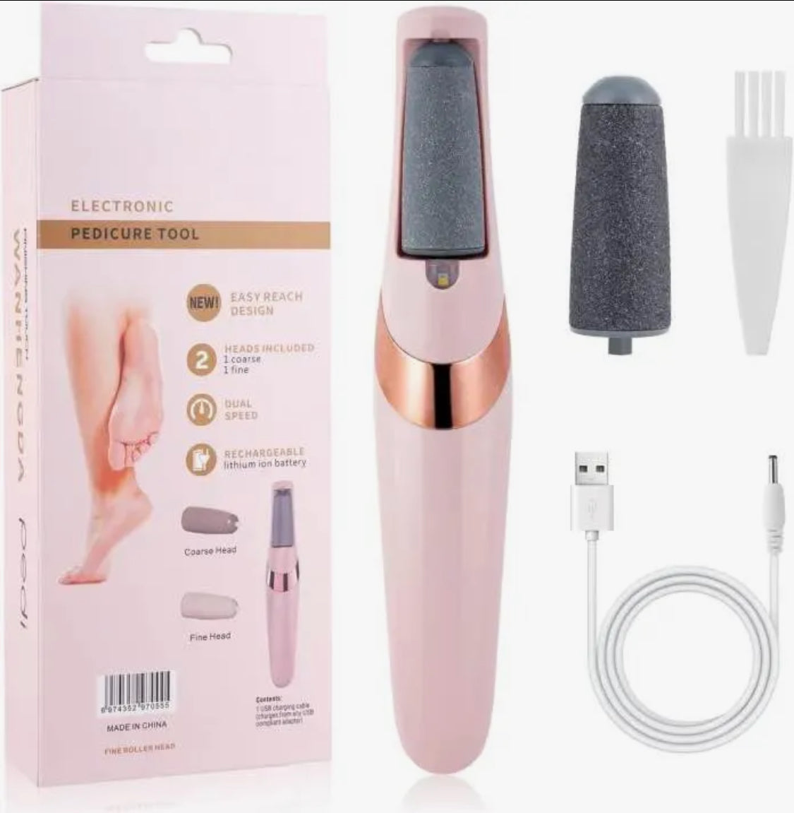 Electric Foot & Heel Callus Remover – Rechargeable Pedicure Tool
