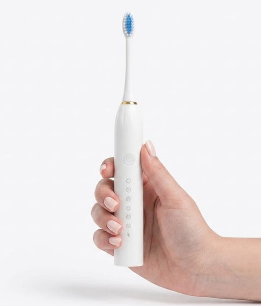 Pureteeth X-3 Rechargeable Electric Toothbrush | IPX7 Waterproof | 4 Brush Heads