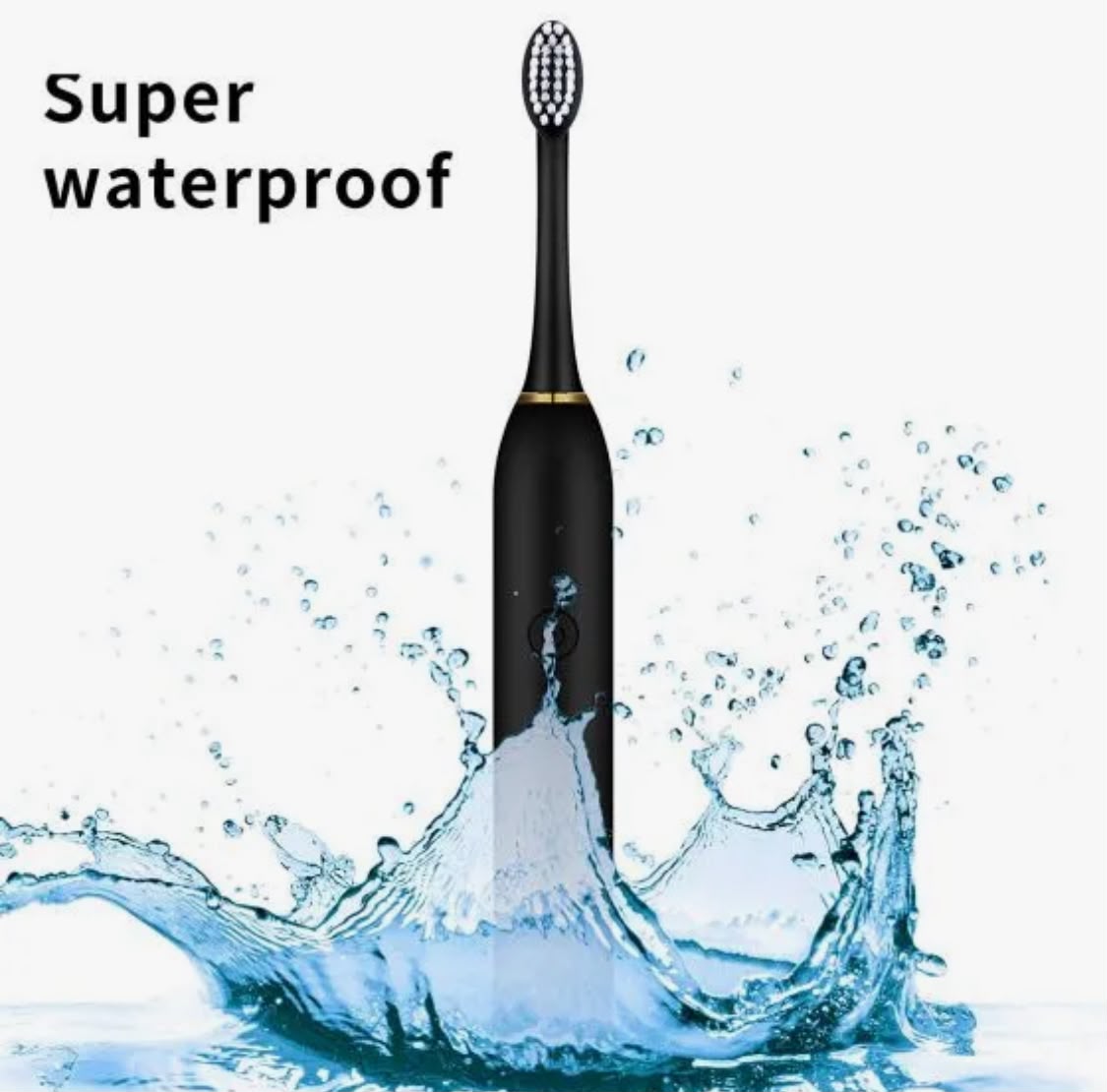 Pureteeth X-3 Rechargeable Electric Toothbrush | IPX7 Waterproof | 4 Brush Heads